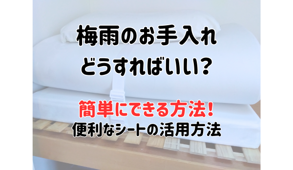 梅雨のお手入れどうすればいい？ 簡単にできる方法！ 便利なシートの活用方法